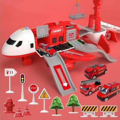 Toy Airplane Playset Light-Up Engines & Sound Effects