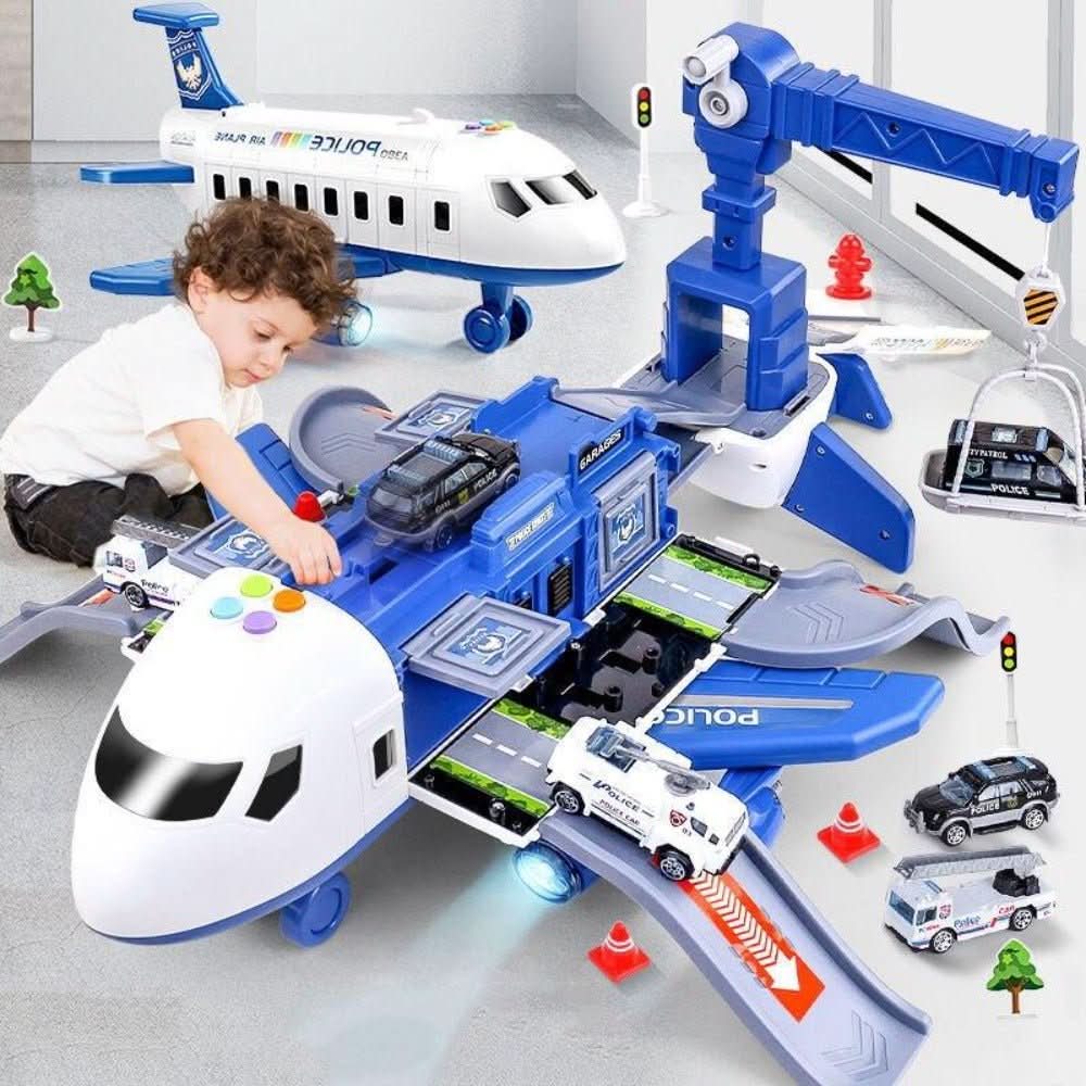 Toy Airplane Playset Non-Toxic ABS Three Vehicles