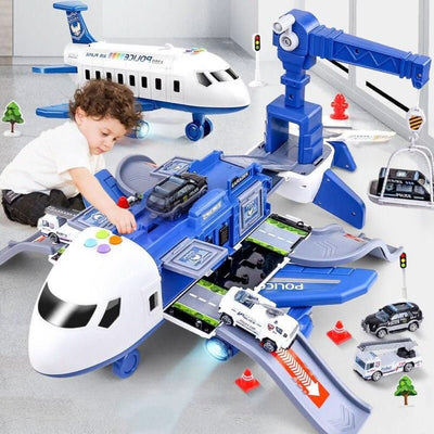 Toy Airplane Playset Non-Toxic ABS Three Vehicles
