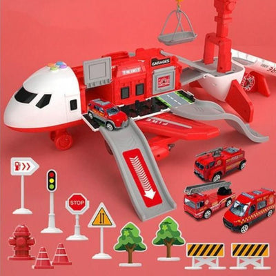 Toy Airplane Playset Non-Toxic ABS Three Vehicles