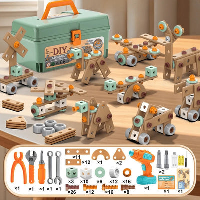 Toy Tool Set ABS Plastic Pretend Play