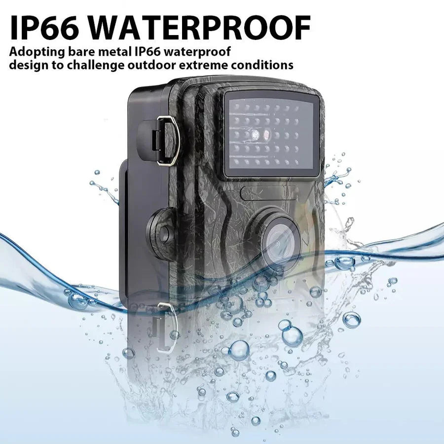 Trail Camera 16MP 1080P No-Glow Infrared Night Vision