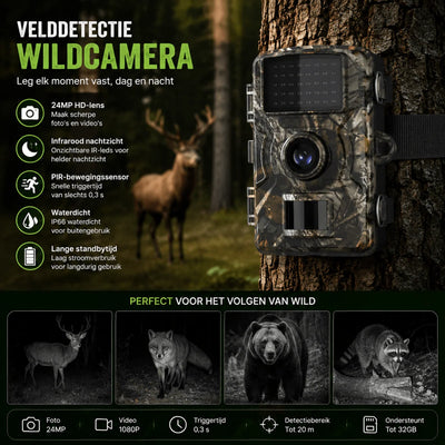 Trail Camera Night Vision Motion Detection Weatherproof 16 MP