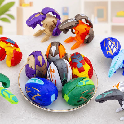 Transforming Dinosaur Toy 2-In-1 Egg Design Movable Joints