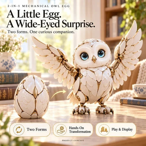 Transforming Figure 2-in-1 Mechanical Egg Design