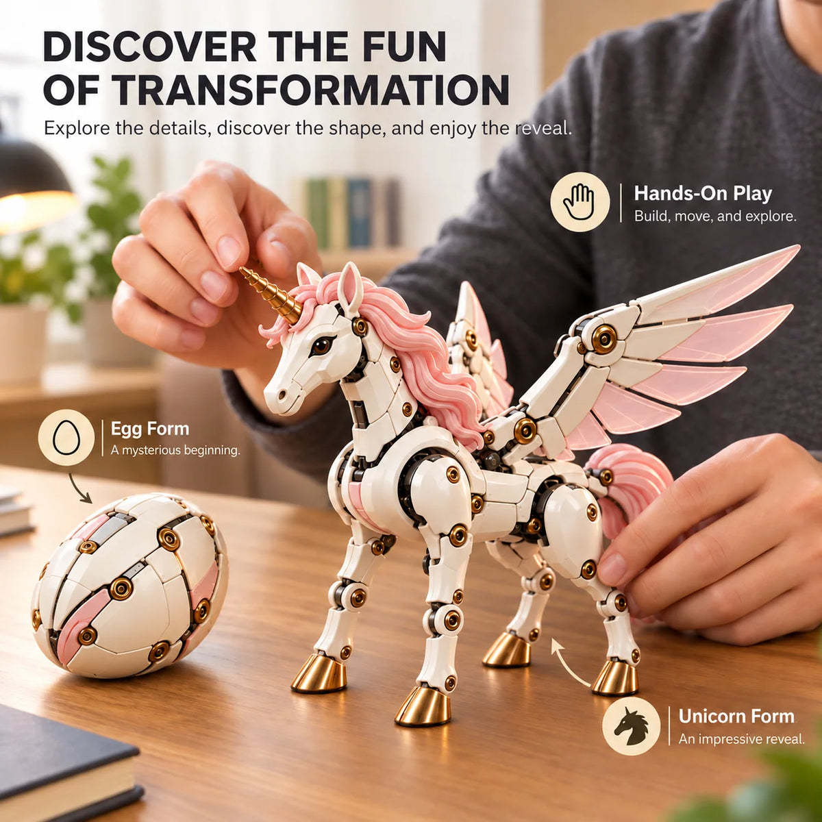 Transforming Figure 2-in-1 Mechanical Egg Design