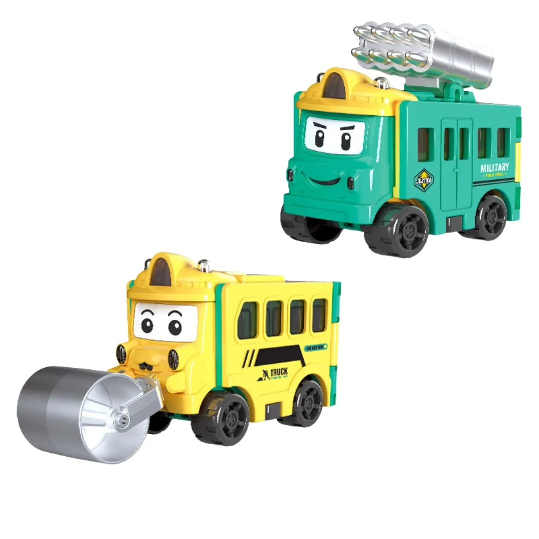 Transforming Toy Car Foldable Dual-Mode Durable Plastic