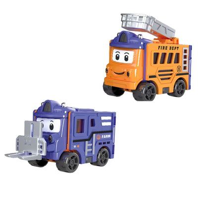 Transforming Toy Car Foldable Dual-Mode Durable Plastic