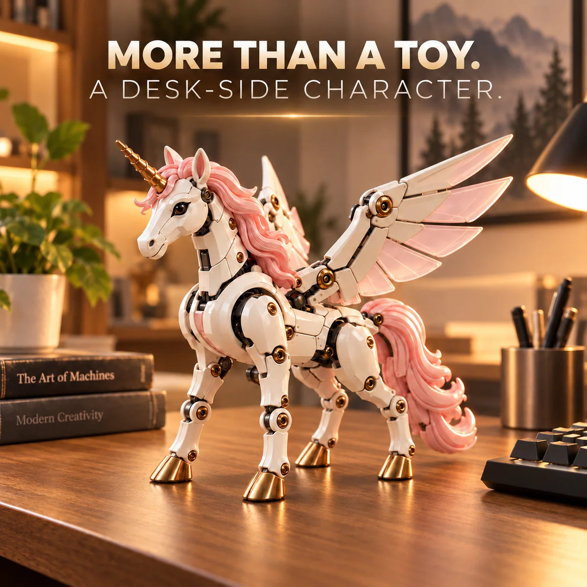 Transforming Unicorn Figure Egg-to-Unicorn Two Forms in One