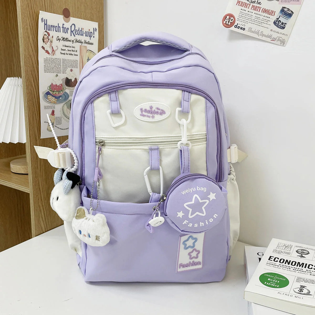 Travel Backpack Multiple Compartments Padded Shoulder Straps