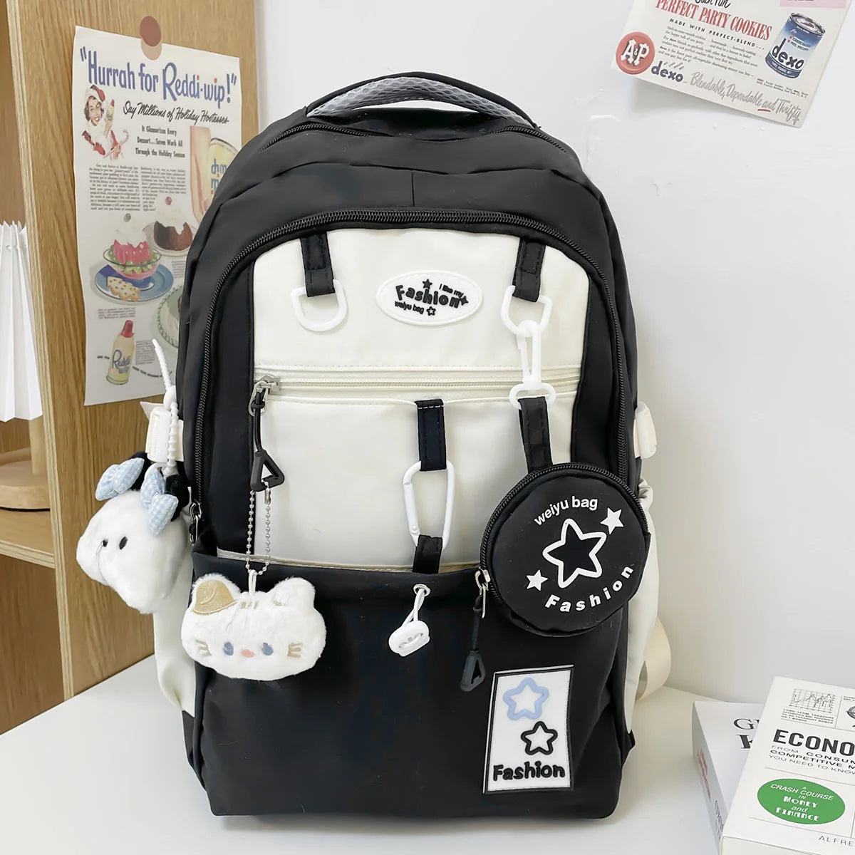 Travel Backpack Multiple Compartments Padded Shoulder Straps