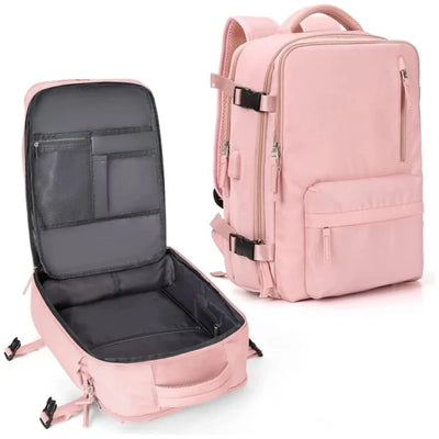 Travel Backpack Water Repellent USB Port Padded Laptop Sleeves