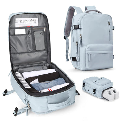 Travel Backpack Water Repellent USB Port Padded Laptop Sleeves