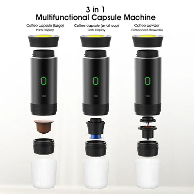 Travel Coffee Maker One-Button Wireless Compact