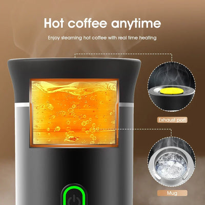 Travel Coffee Maker One-Button Wireless Compact