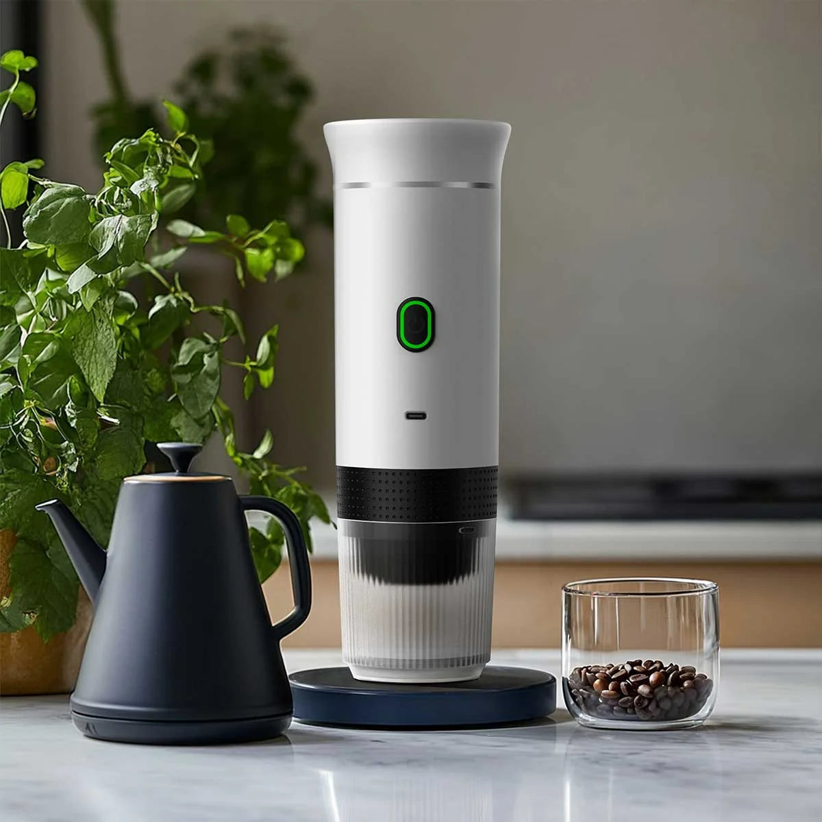Travel Coffee Maker One-Button Wireless Compact