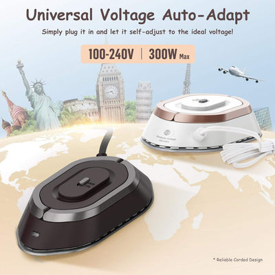 Travel Iron Rapid Heating Foldable Handle Dry & Wet Modes