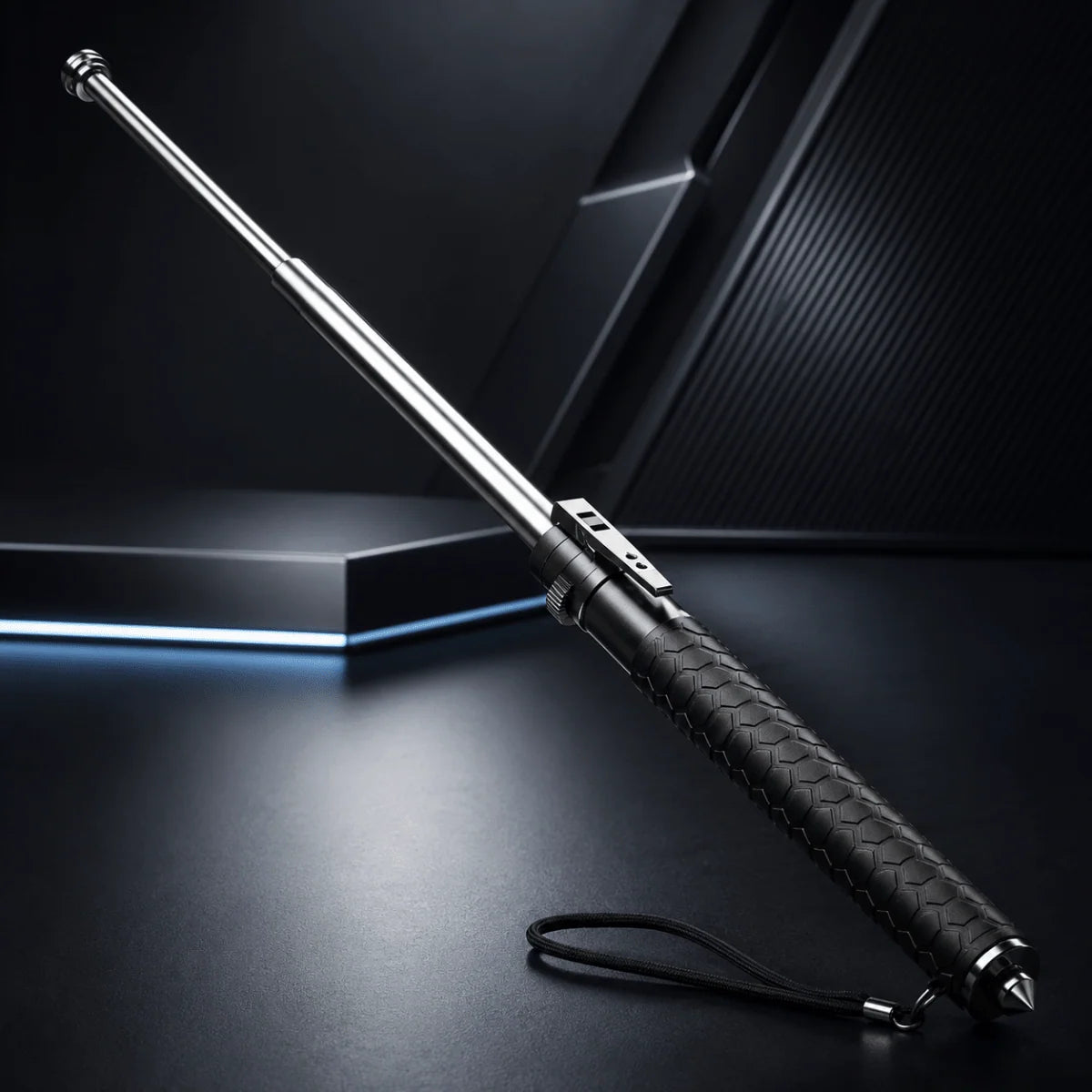 Trekking Pole Automatic Folding Aluminum Anti-Slip Grip