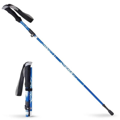 Trekking Pole Quick-Fold Lightweight Alloy Steel & Textured Grip