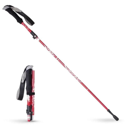 Trekking Pole Quick-Fold Lightweight Alloy Steel & Textured Grip