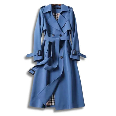 Trench Coat Full-Length Belted Water-Repellent Lightweight Warmth