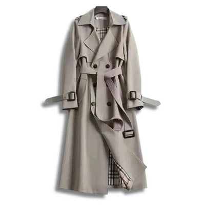 Trench Coat Full-Length Belted Water-Repellent Lightweight Warmth