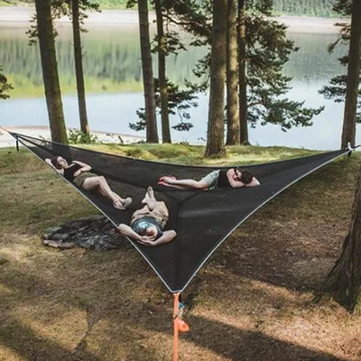 Triangle Hammock Three-Point Suspension Nylon Spacious