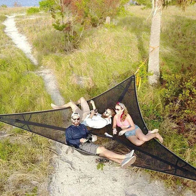 Triangle Hammock Three-Point Suspension Nylon Spacious