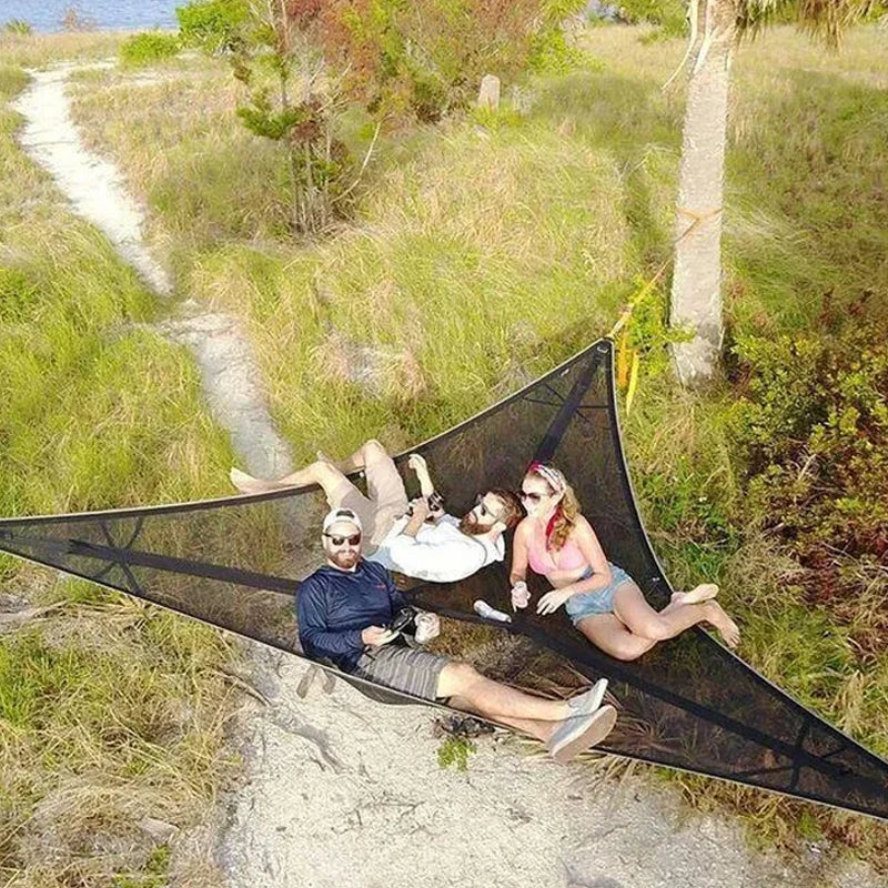 Triangle Hammock Three-Point Suspension Nylon Spacious