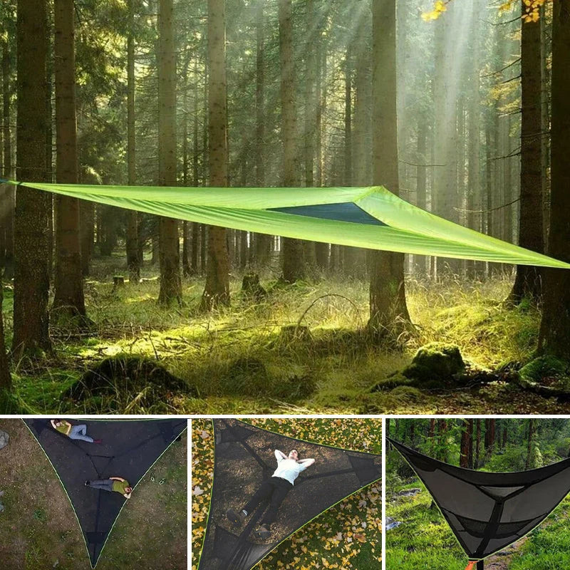 Triangle Hammock Three-Point Suspension Nylon Spacious