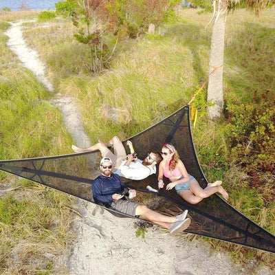 Triangle Hammock Three-Point Suspension Nylon Spacious