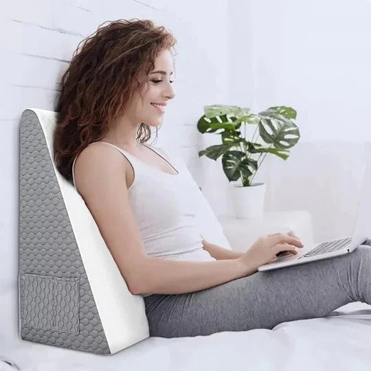 Triangle Wedge Pillow Contoured Support Removable Washable Cover