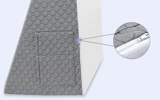 Triangle Wedge Pillow Contoured Support Removable Washable Cover