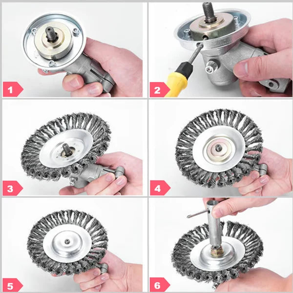 Trimmer Blade Attachment Stainless Steel 360° Rotating