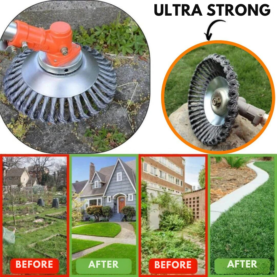 Trimmer Head Braided Carbon Steel Tool-Free Installation