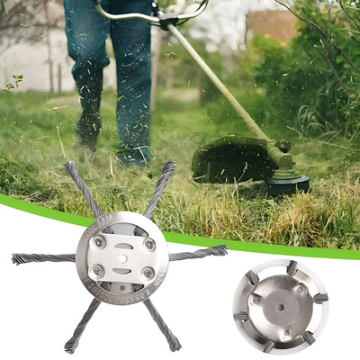 Trimmer Head Stainless Steel Wire Brush Weed & Rust Removal