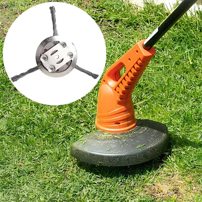 Trimmer Head Stainless Steel Wire Brush Weed & Rust Removal