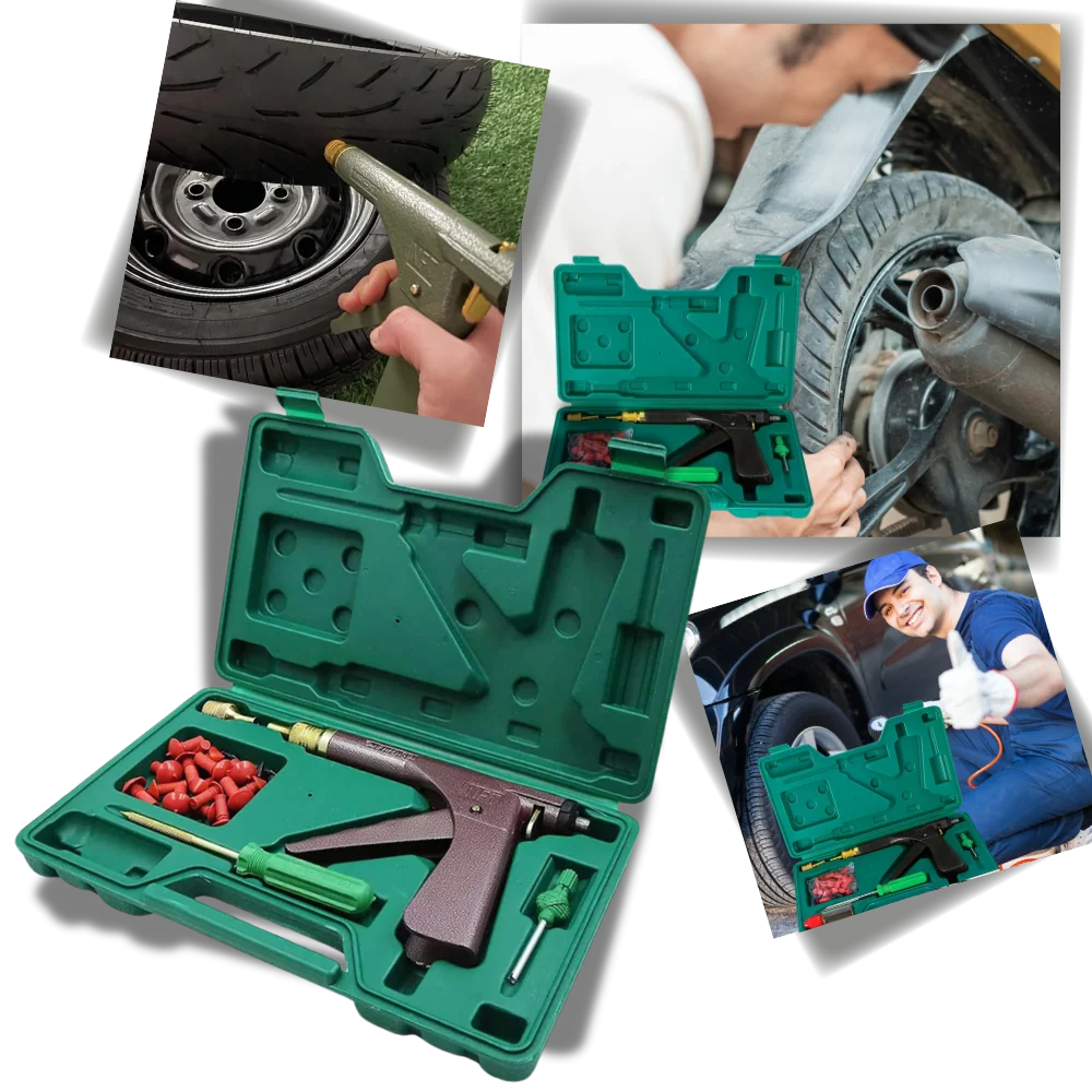 Tubeless Tire Repair Kit Automatic Trigger Mushroom Plugs