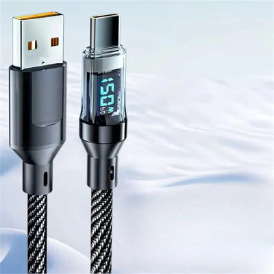 USB-C Charging Cable 120W Fast Charging Real-Time Power Display