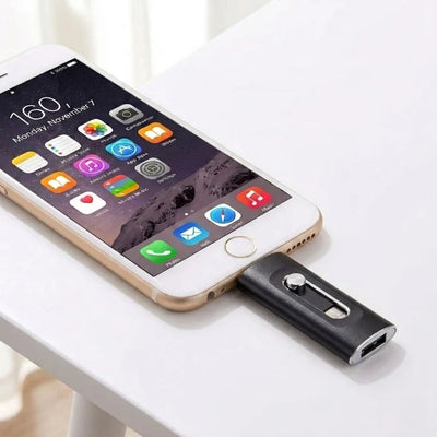 USB Flash Drive 3-in-1 Lightning USB-C & USB-A