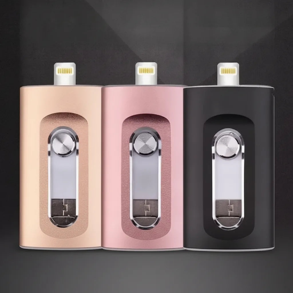 USB Flash Drive 3-in-1 Lightning USB-C & USB-A