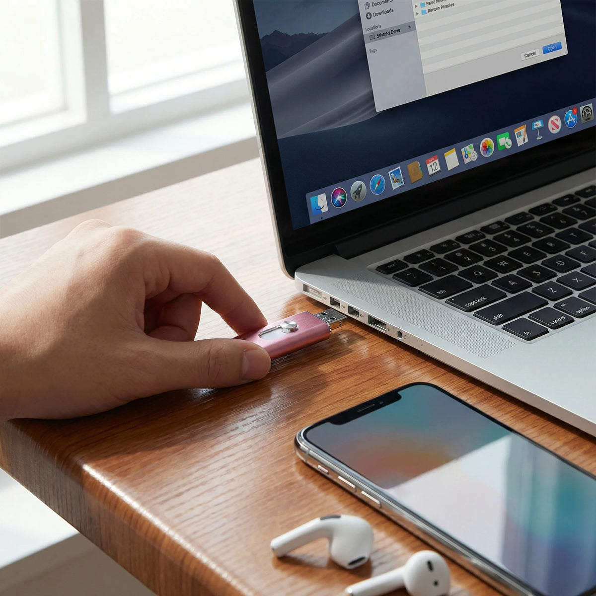 USB Flash Drive 3.0 Type-C & OTG Foldable Metal