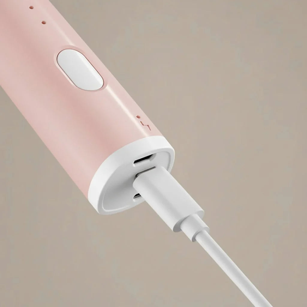 USB Rechargeable Milk Frother, 3-Speed Stainless Steel Whisk
