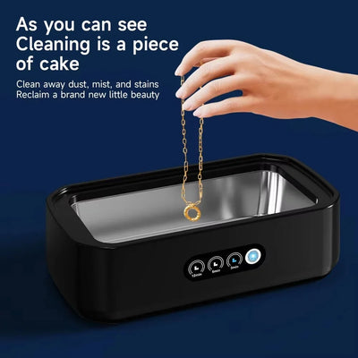 Ultrasonic Jewelry Cleaner 49 kHz Stainless Steel Tank