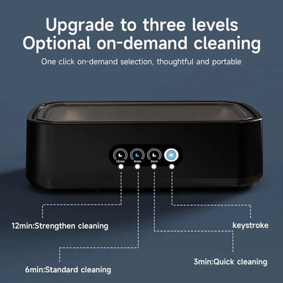 Ultrasonic Jewelry Cleaner 49 kHz Stainless Steel Tank