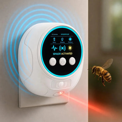 Ultrasonic Pest Repeller 4-Speaker Coverage Plug-In Chemical-Free