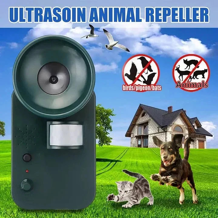 Ultrasonic Pest Repeller Motion-Activated Adjustable Frequency