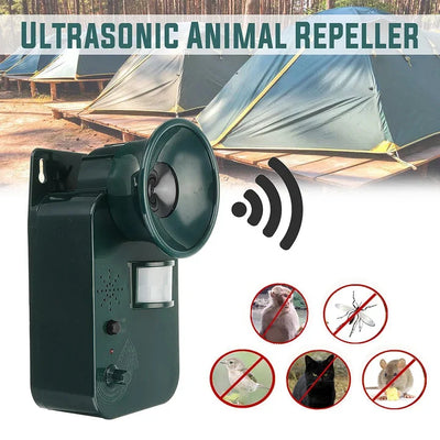 Ultrasonic Pest Repeller Motion-Activated Adjustable Frequency