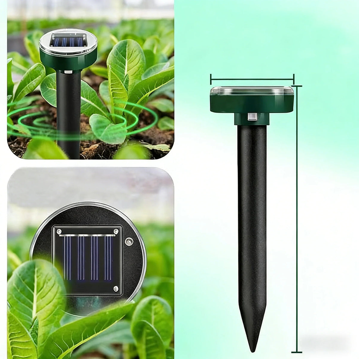 Ultrasonic Rodent Repellent Solar-Powered Variable Frequency