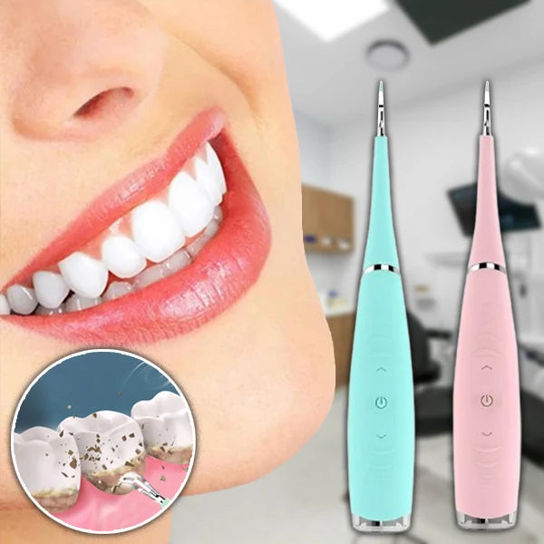 Ultrasonic Tooth Cleaner Metal Alloy Head & 12,000 VPM